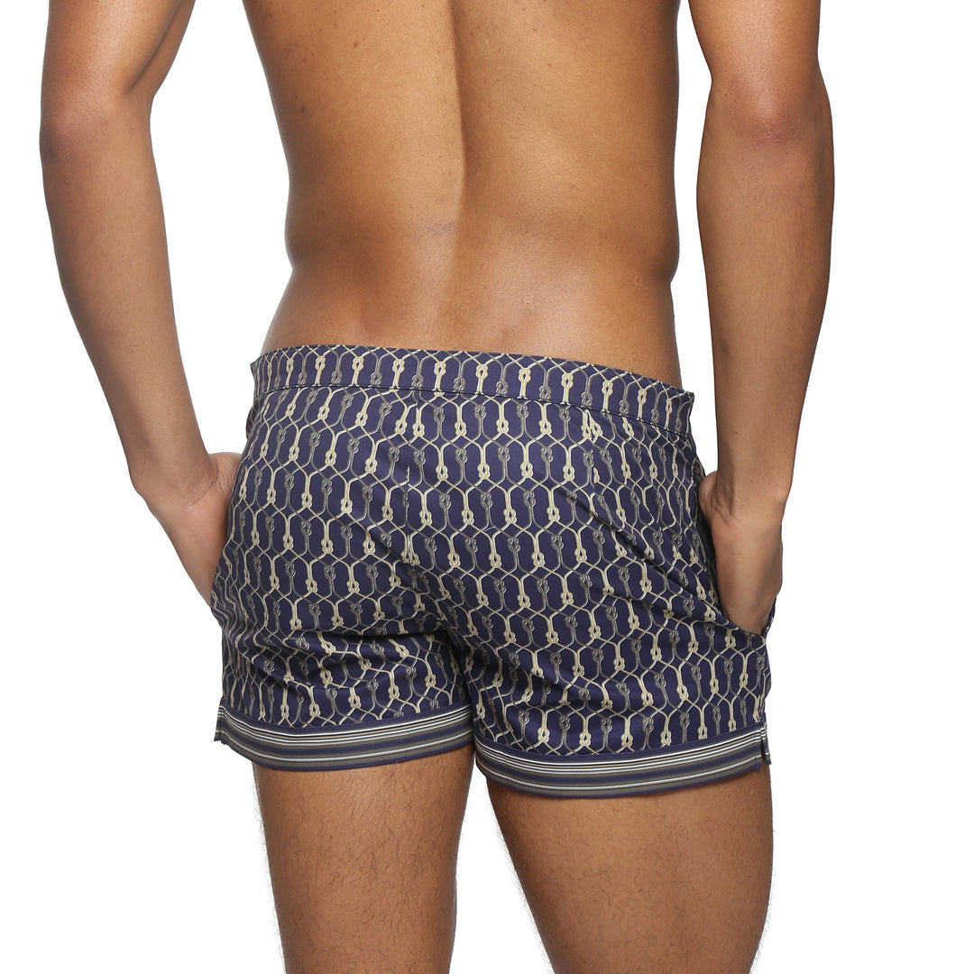 NEW- Admiral Voyager Lido Printed Swim Short - Parke & Ronen
