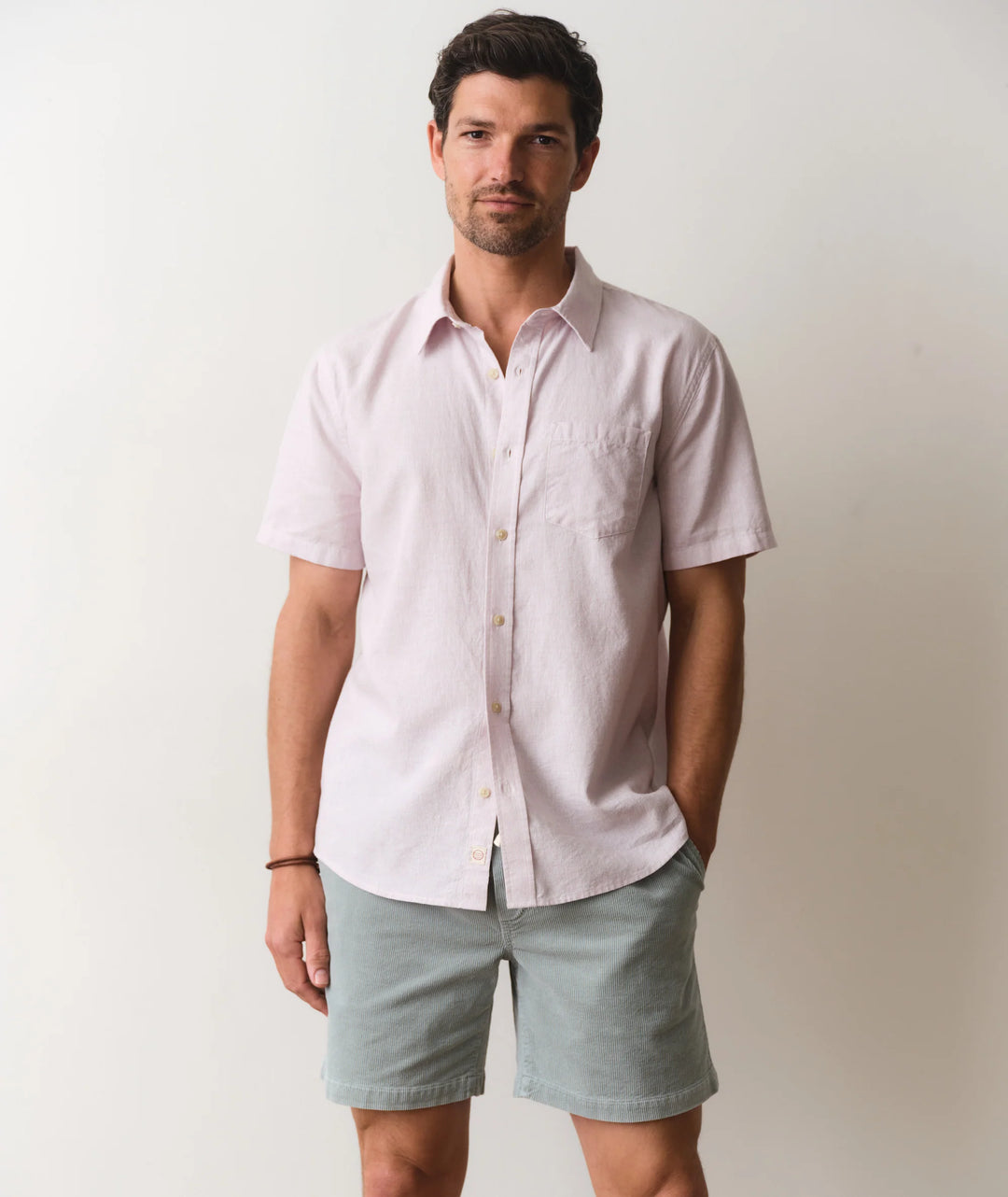 Better-Than-Linen Shirt Lavender Mist Stripe