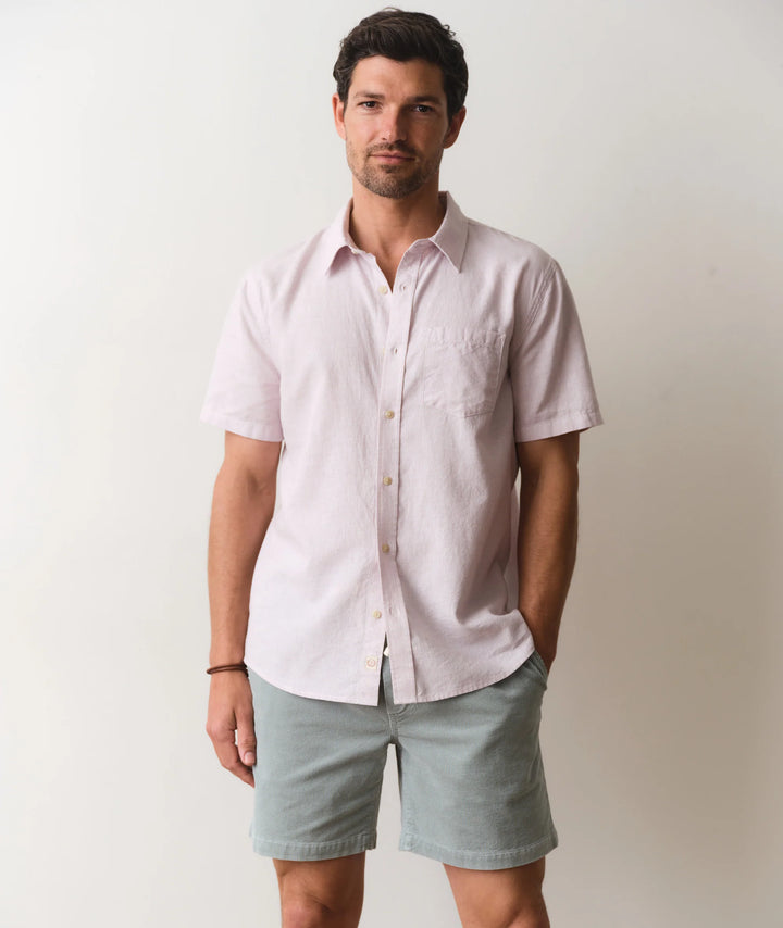 Better-Than-Linen Shirt Lavender Mist Stripe