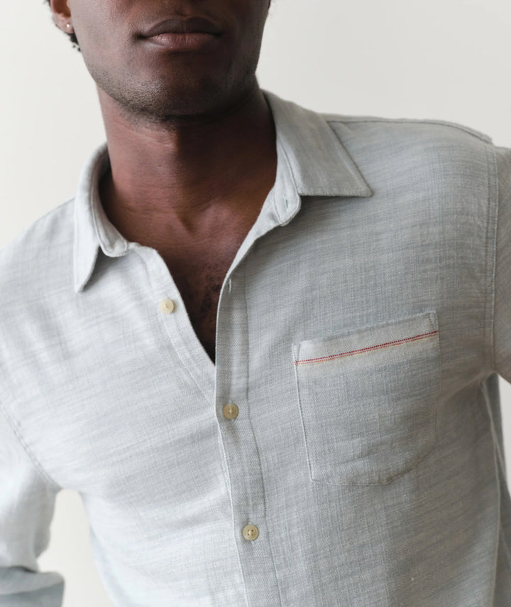Classic Stretch Selvage Shirt Aqua