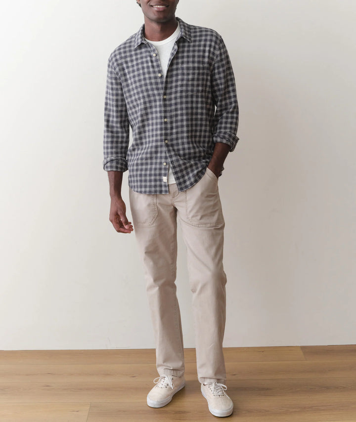 Classic Stretch Selvage Shirt Dark Plaid