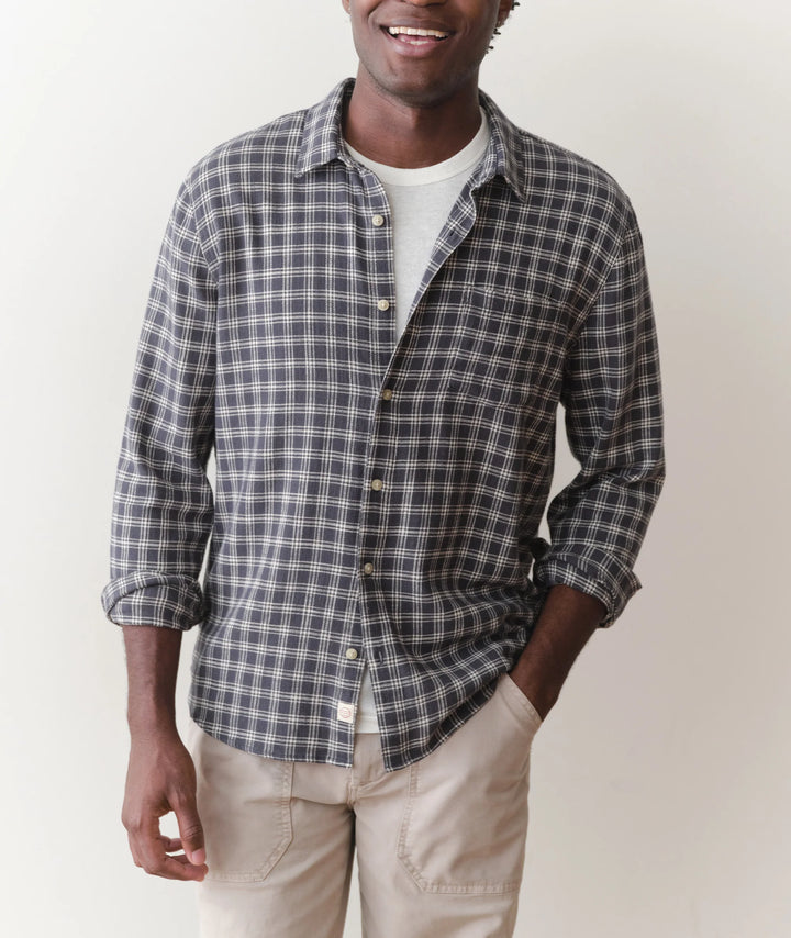 Classic Stretch Selvage Shirt Dark Plaid