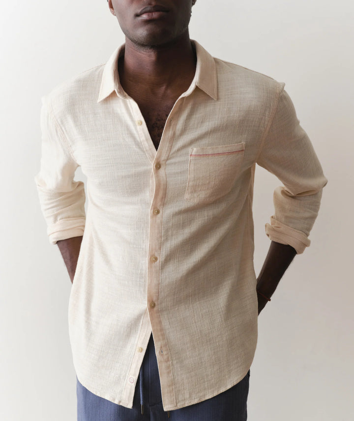 Classic Stretch Selvage Shirt Oat