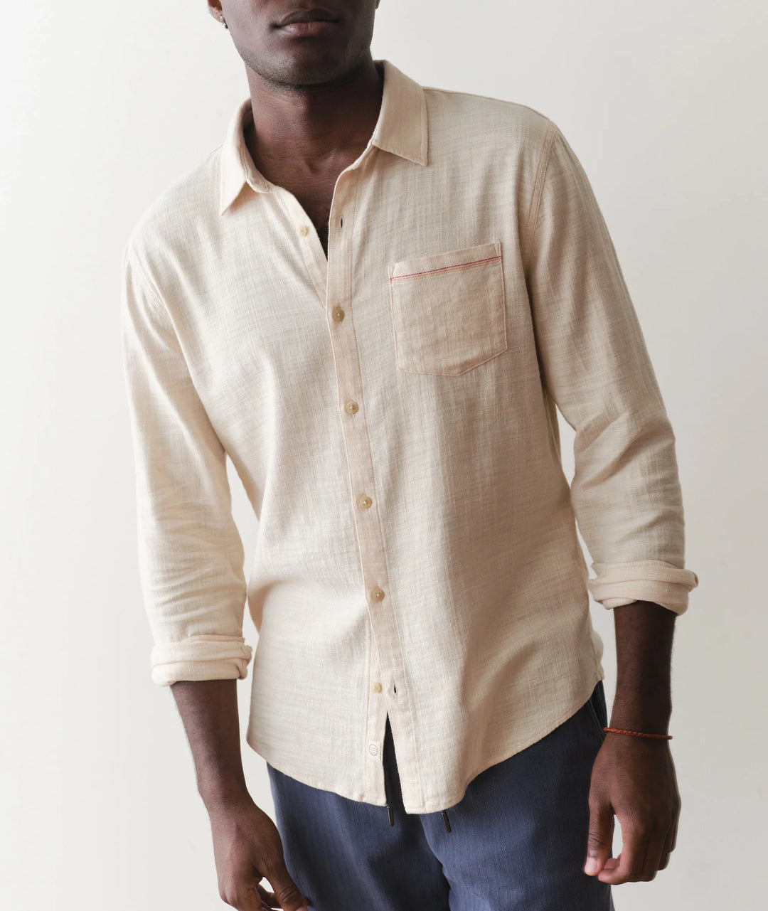 Classic Stretch Selvage Shirt Oat