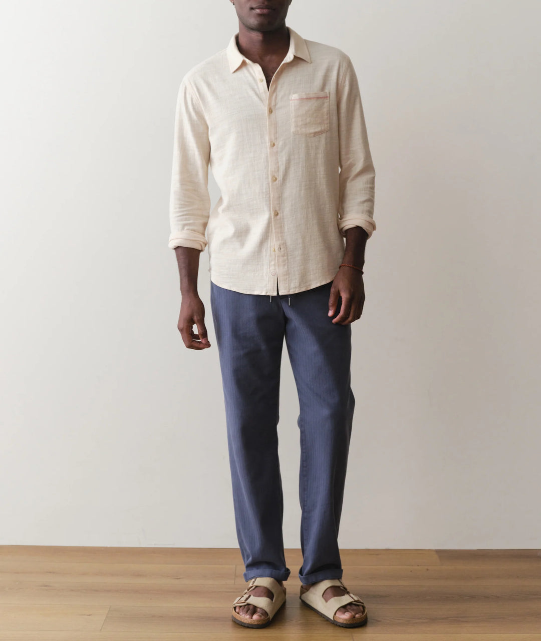Classic Stretch Selvage Shirt Oat