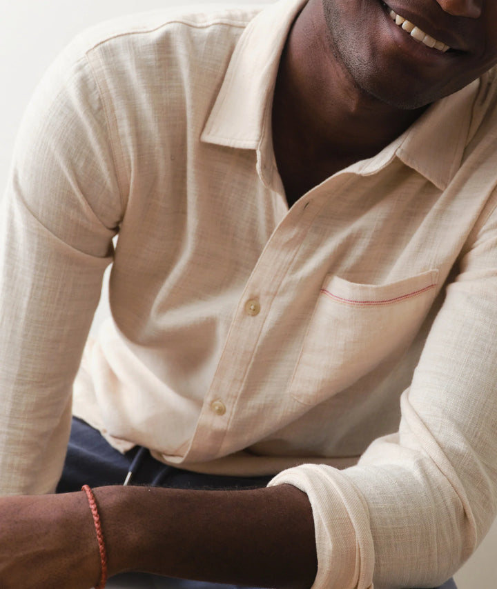 Classic Stretch Selvage Shirt Oat