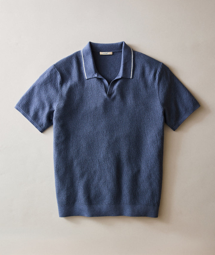 Greyson Sweater Polo Vintage Indigo