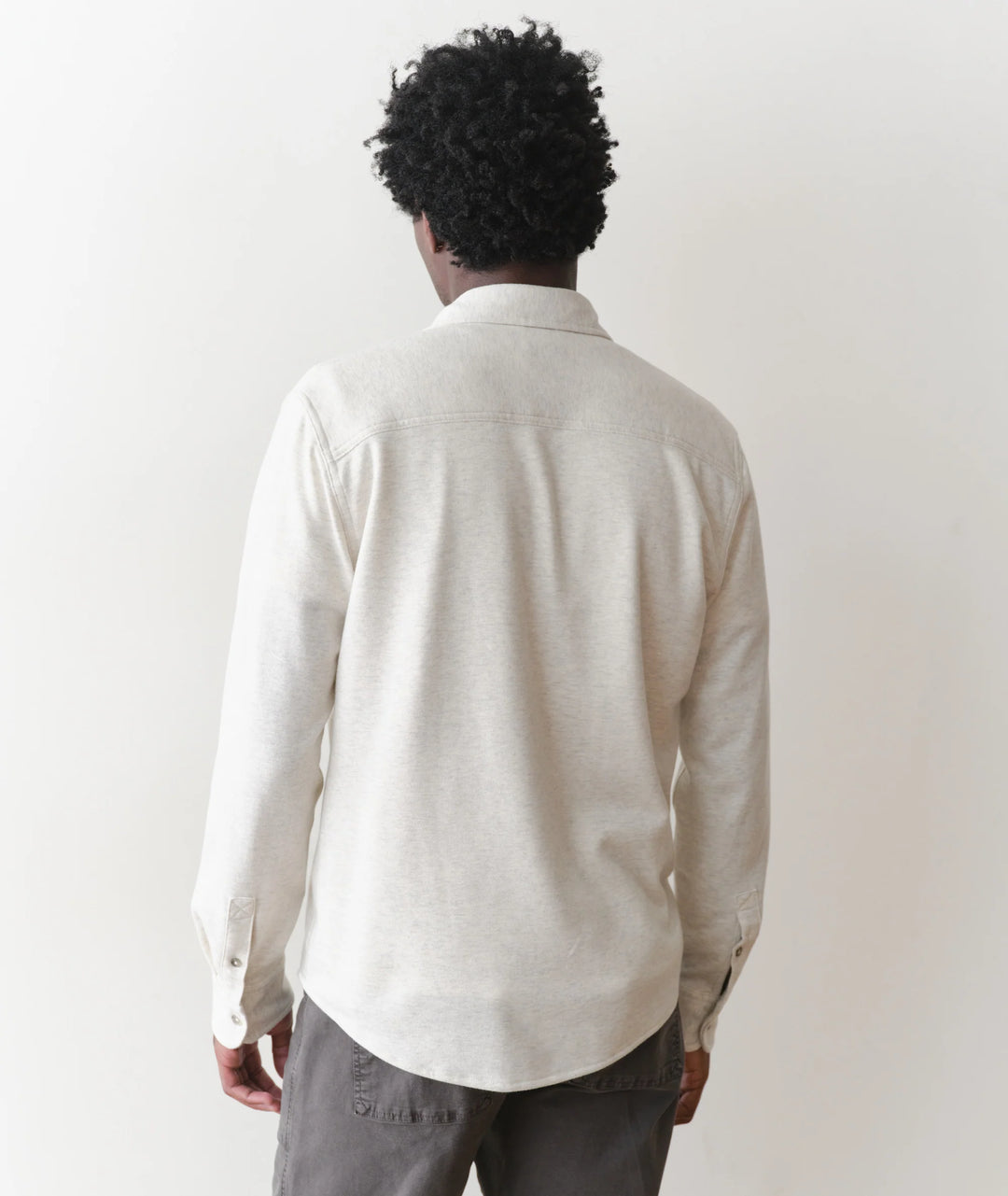 Pacifica Stretch Henley Oatmeal Heather