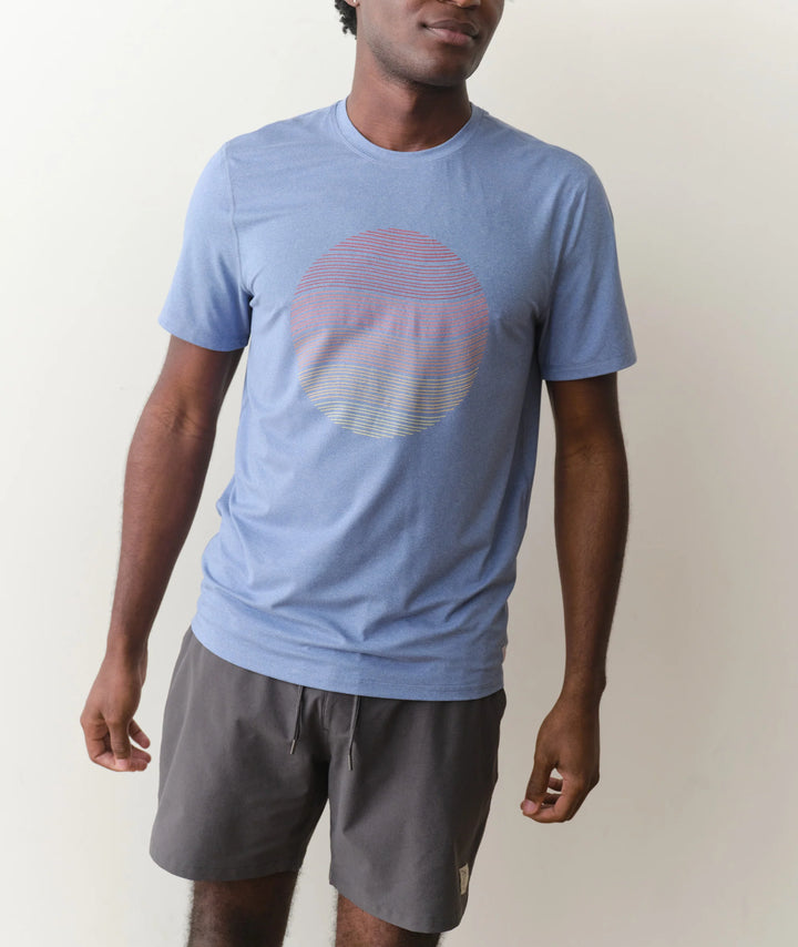 Recycled Sport Graphic Tee Coastal Fjord