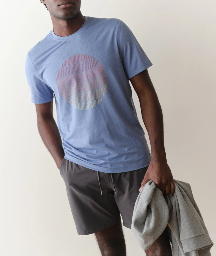 Recycled Sport Graphic Tee Coastal Fjord