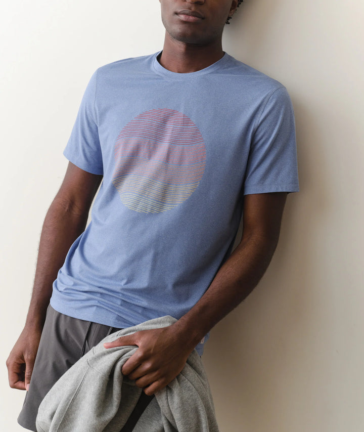Recycled Sport Graphic Tee Coastal Fjord