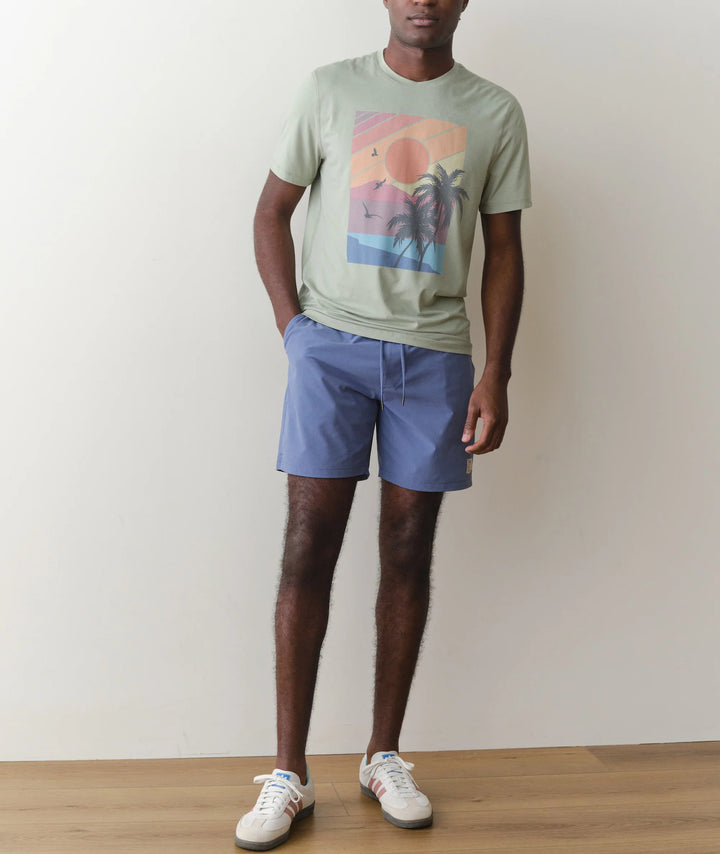 Recycled Sport Graphic Tee Iceberg Green