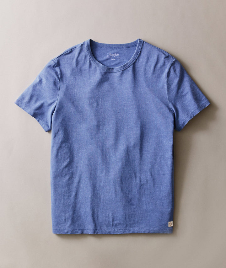 Relaxed Hemp Cotton Graphic Tee Coastal Fjord