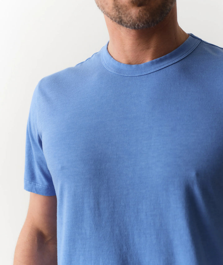 Relaxed Hemp Cotton Graphic Tee Coastal Fjord