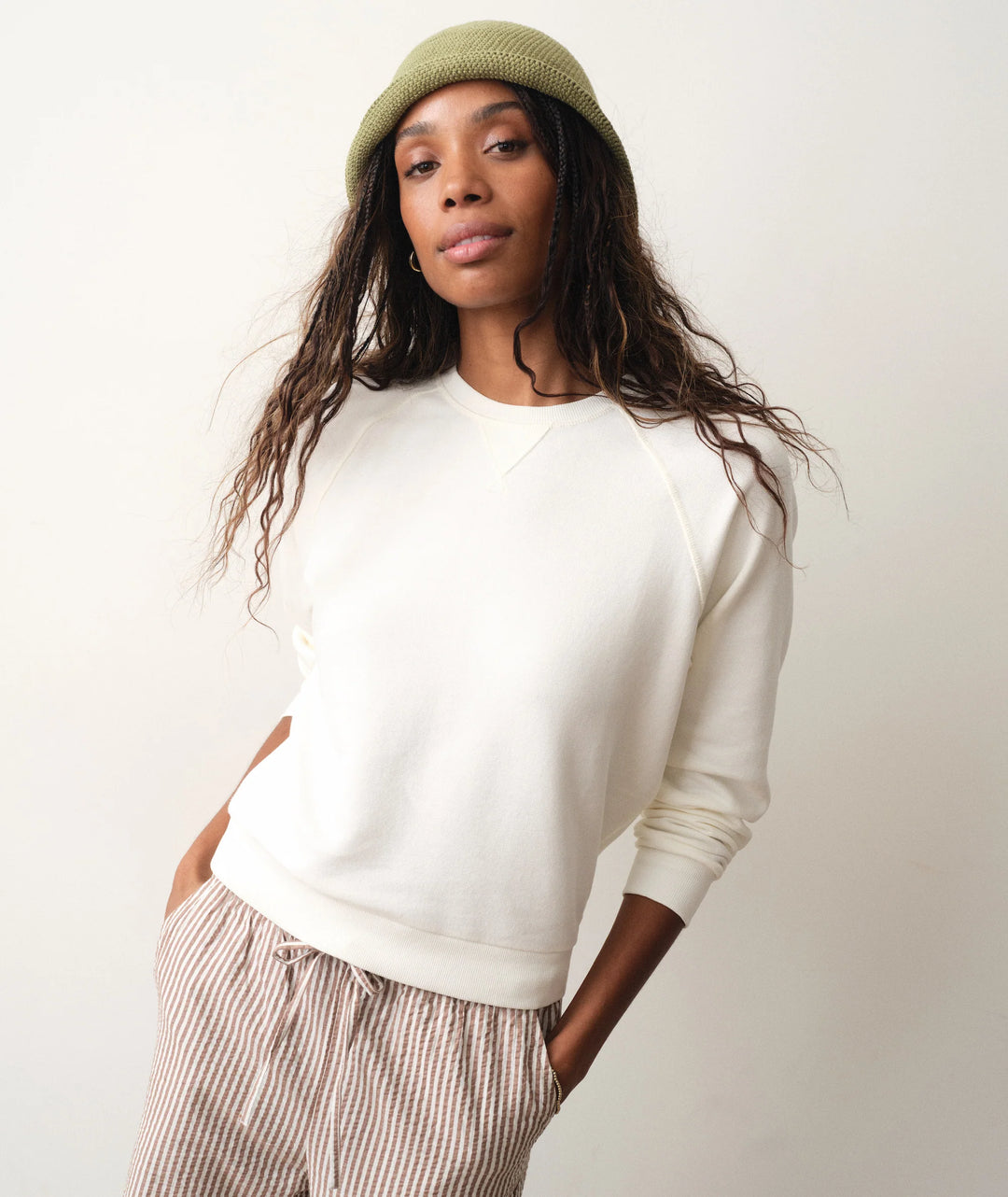 Cloud 9 Terry Sweatshirt Antique White