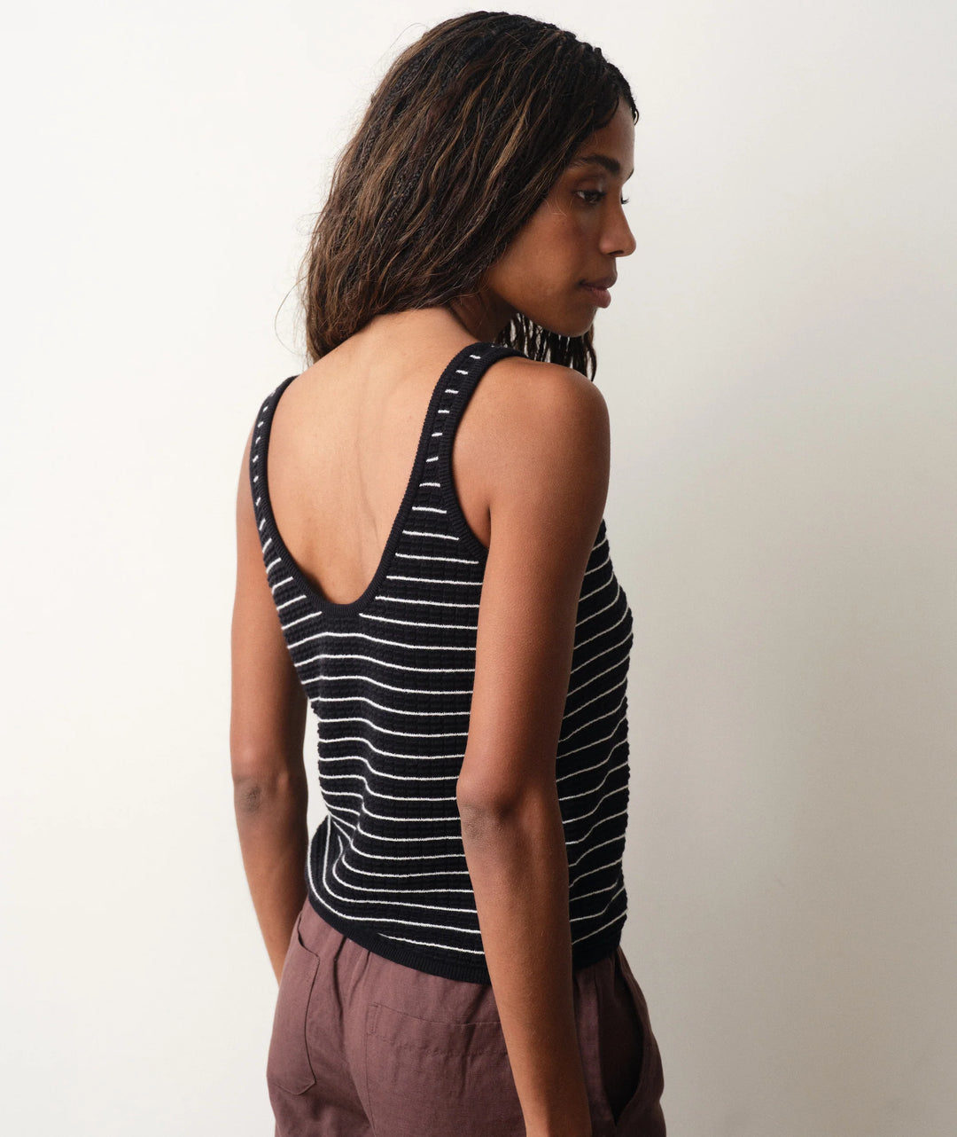 Siena Sweater Tank Neutral Stripe