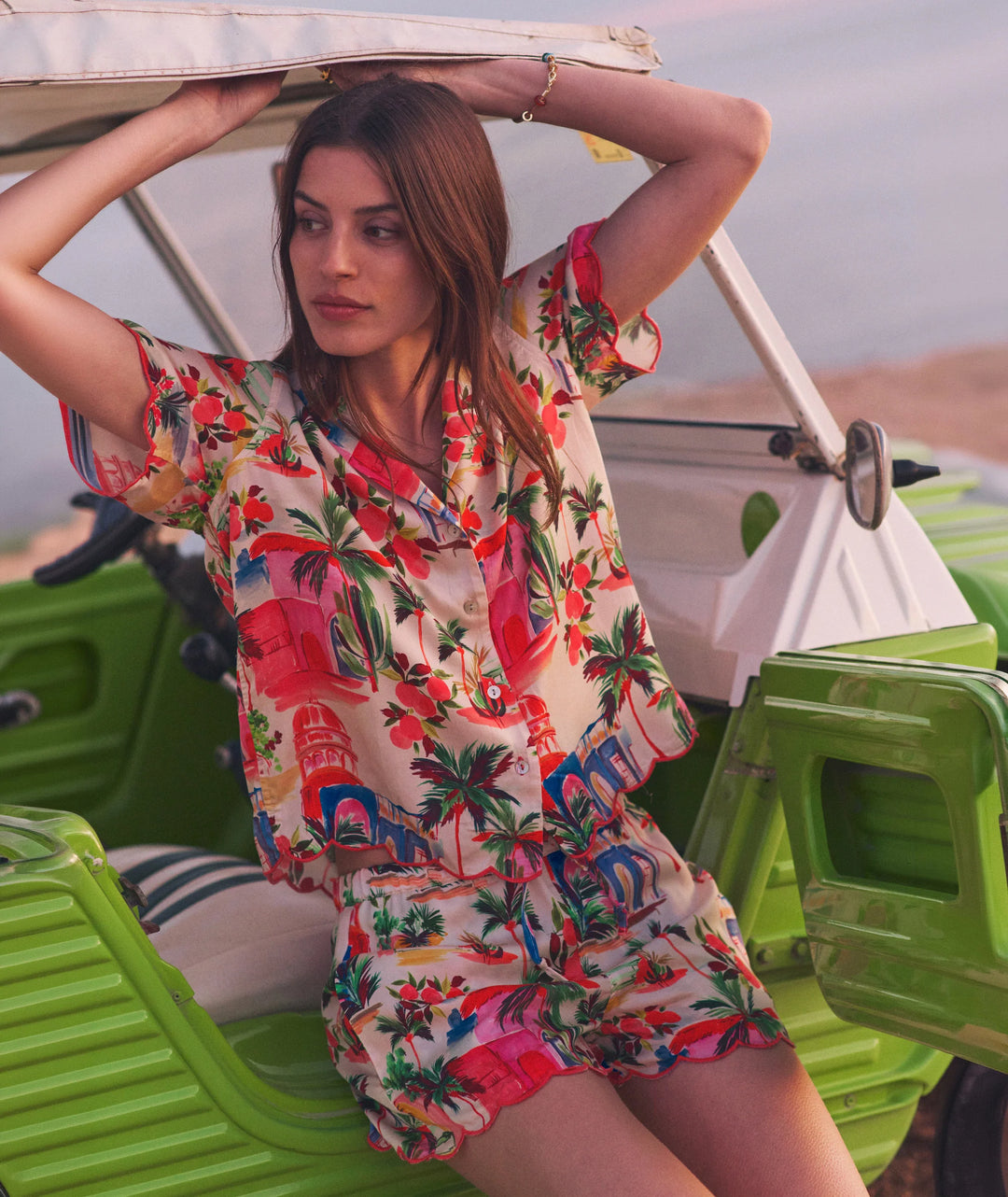 Paloma Resort Shirt Palmas Print