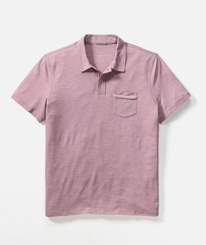 Air Pocket Polo Elderberry