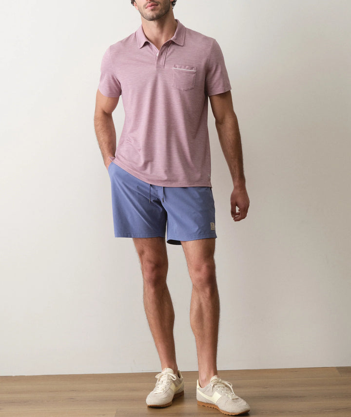 Air Pocket Polo Elderberry