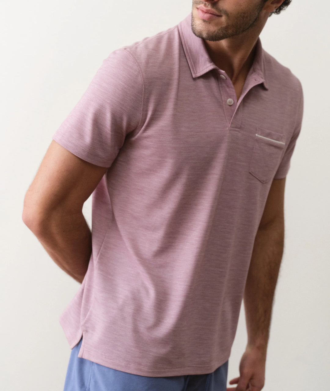 Air Pocket Polo Elderberry