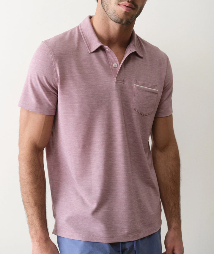 Air Pocket Polo Elderberry