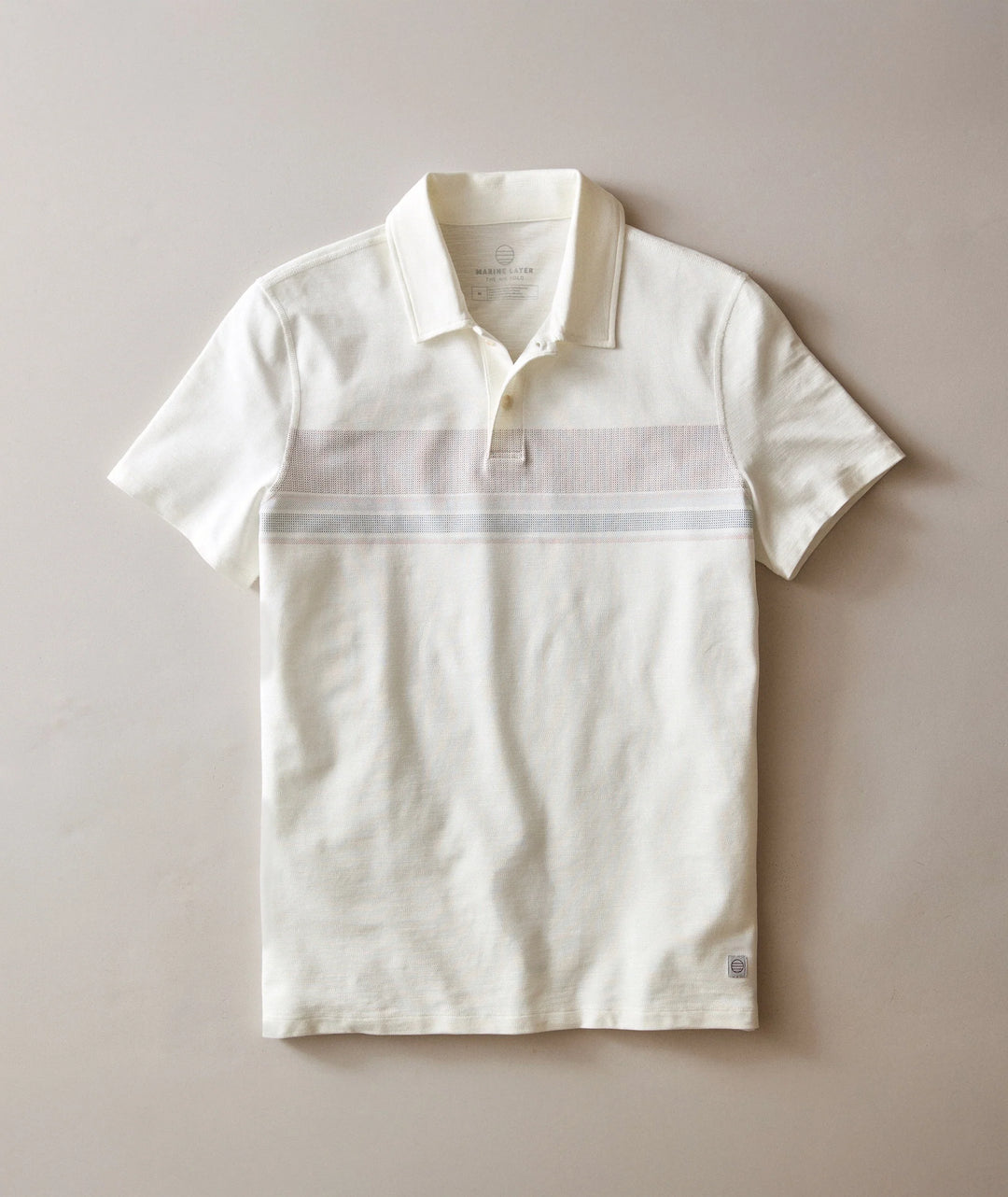 Air Stripe Polo White Multi Stripe