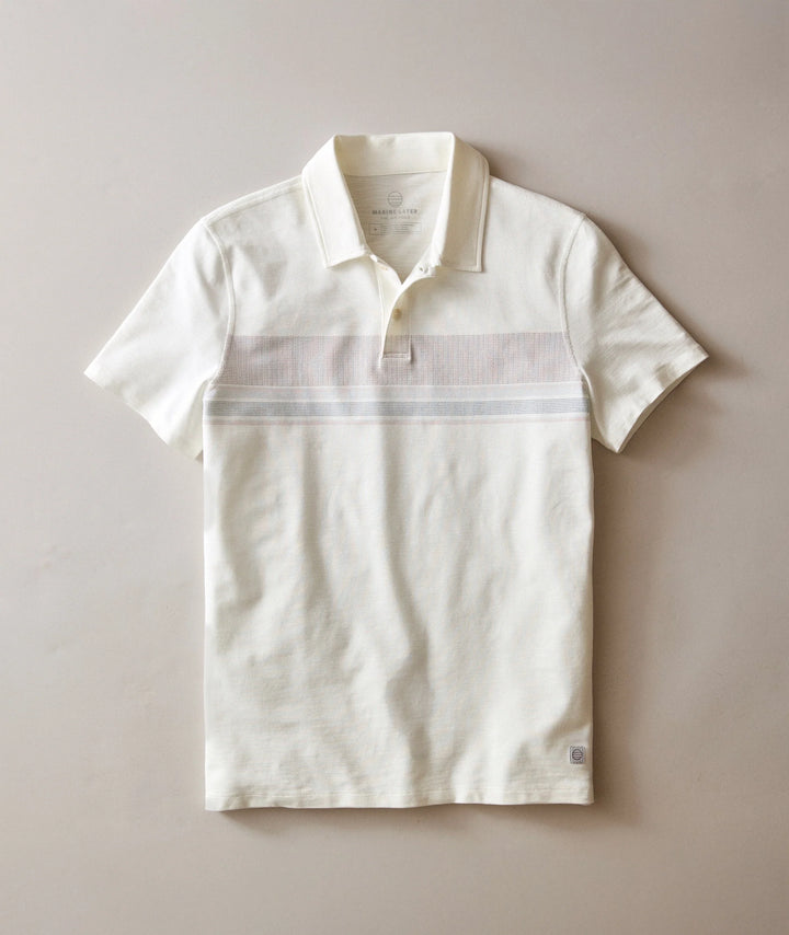 Air Stripe Polo White Multi Stripe