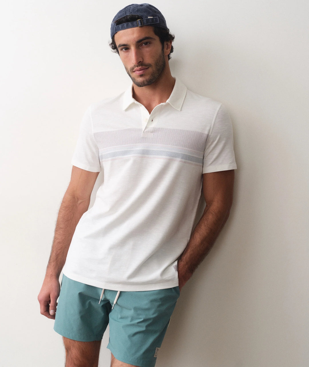 Air Stripe Polo White Multi Stripe
