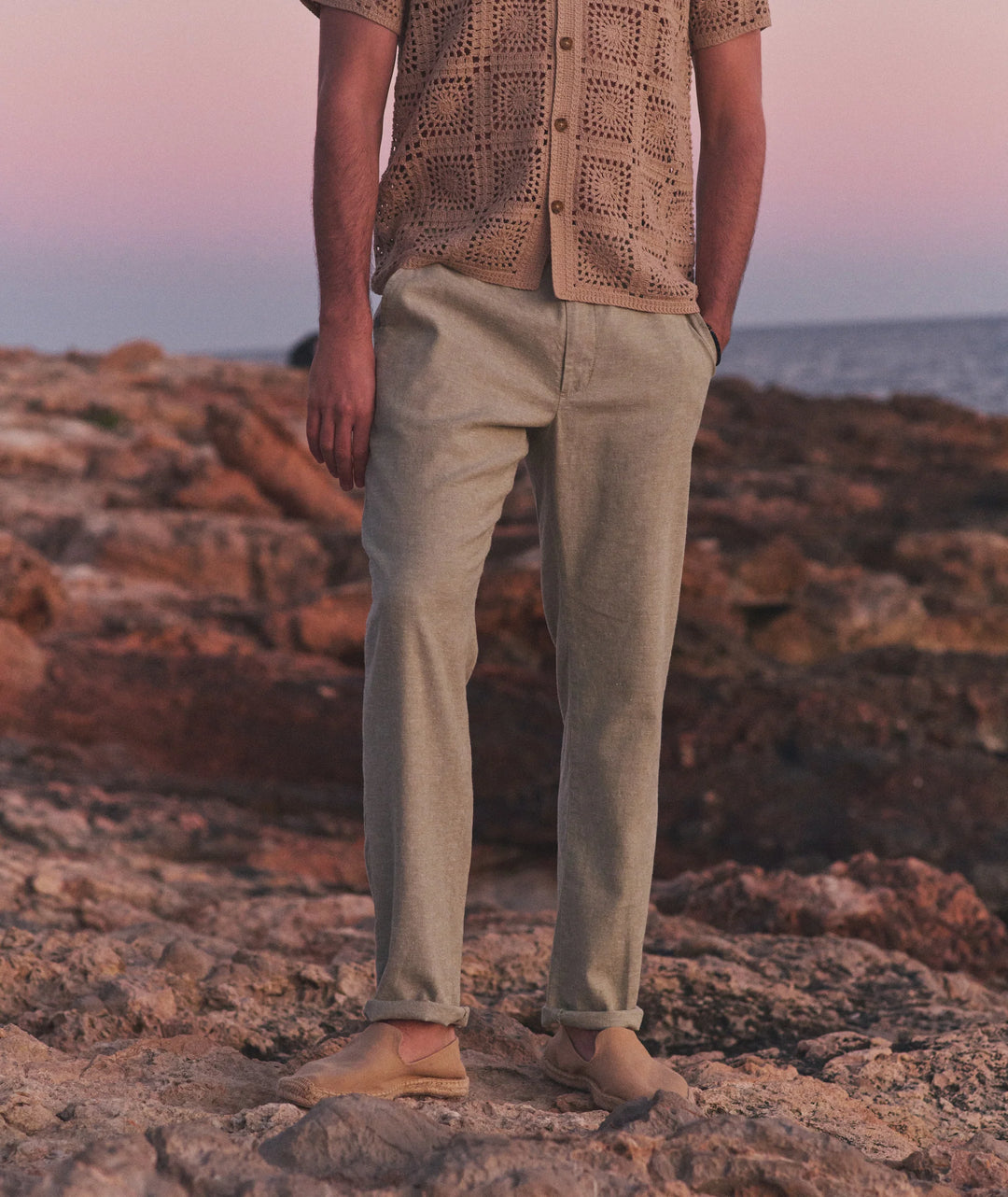Saturday Stretch Beach Pant Faded Vetiver