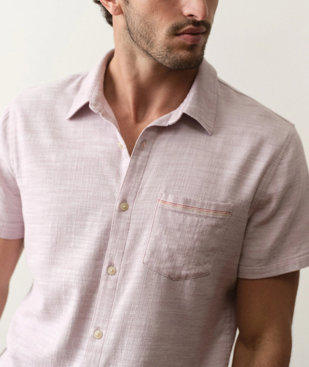 Classic Stretch Selvage Shirt Lavender