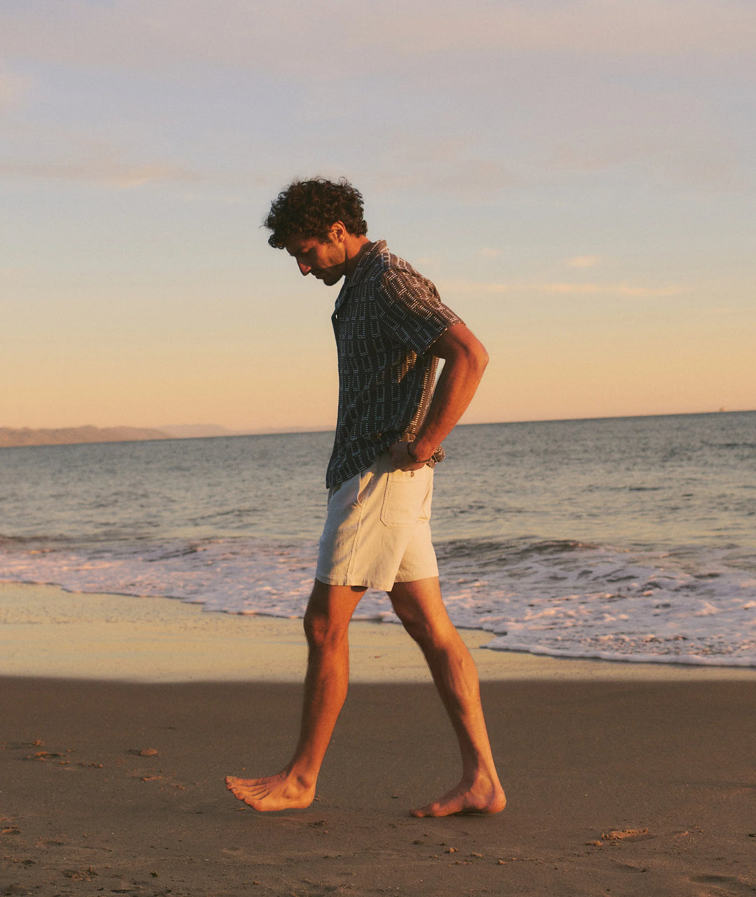 Dobby Resort Shirt Brown