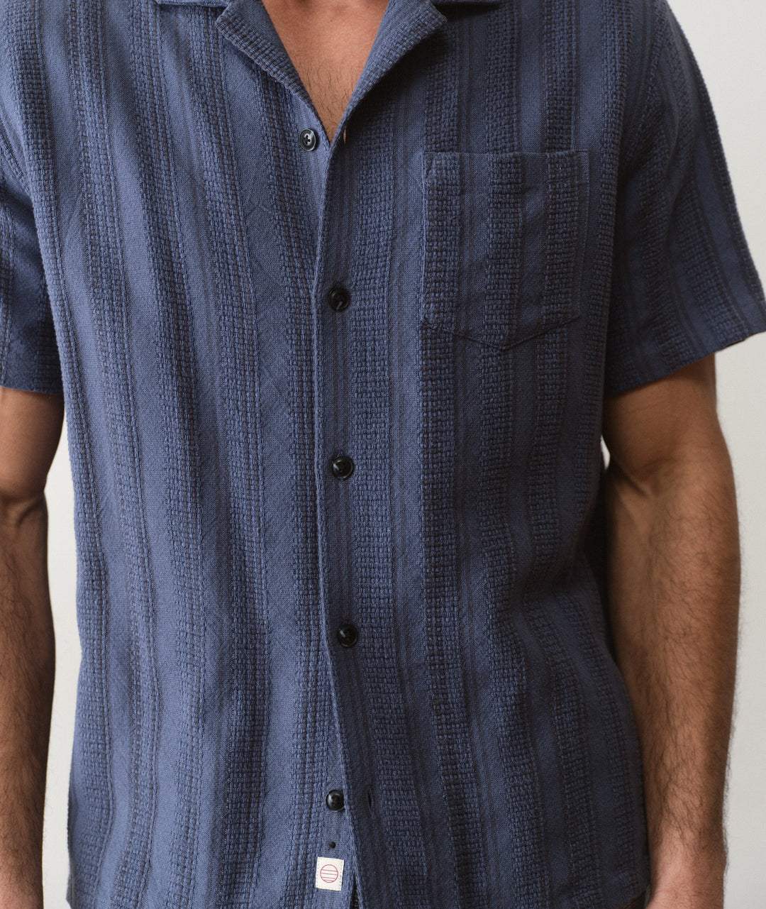 Dobby Resort Shirt Navy