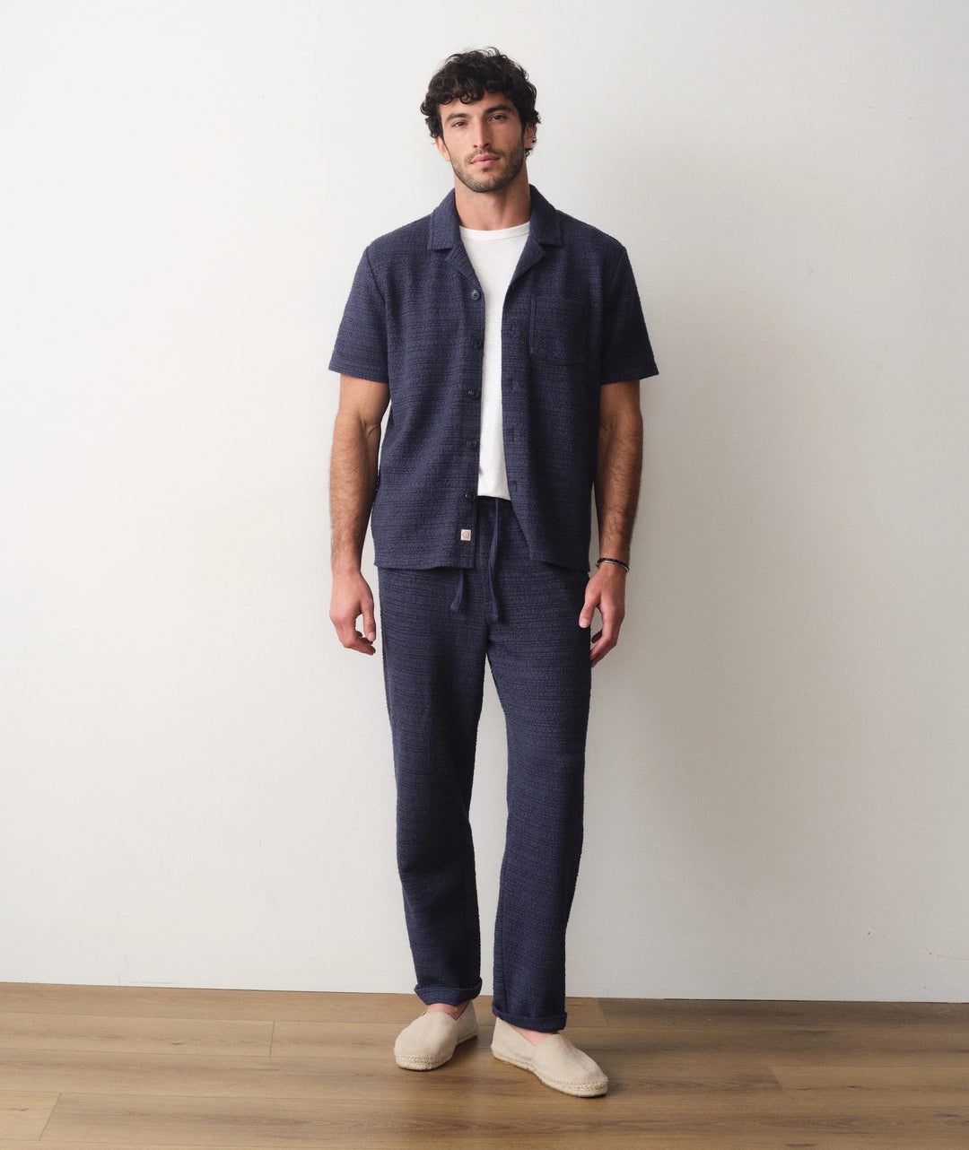 Hugo Jacquard Resort Shirt Navy