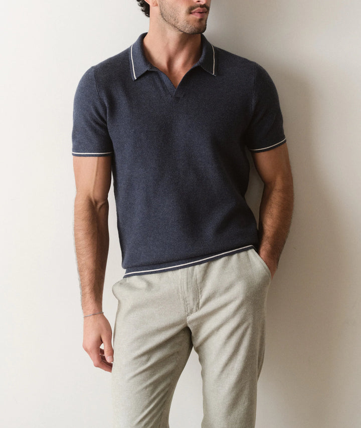 Liam Sweater Polo Dark Indigo