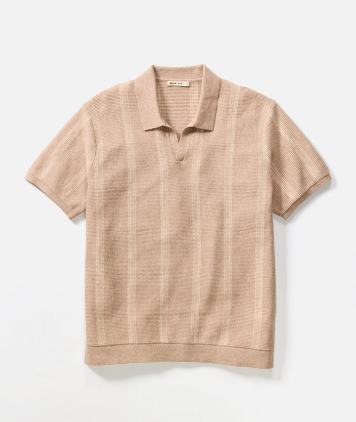Liam Sweater Polo Driftwood Stripe