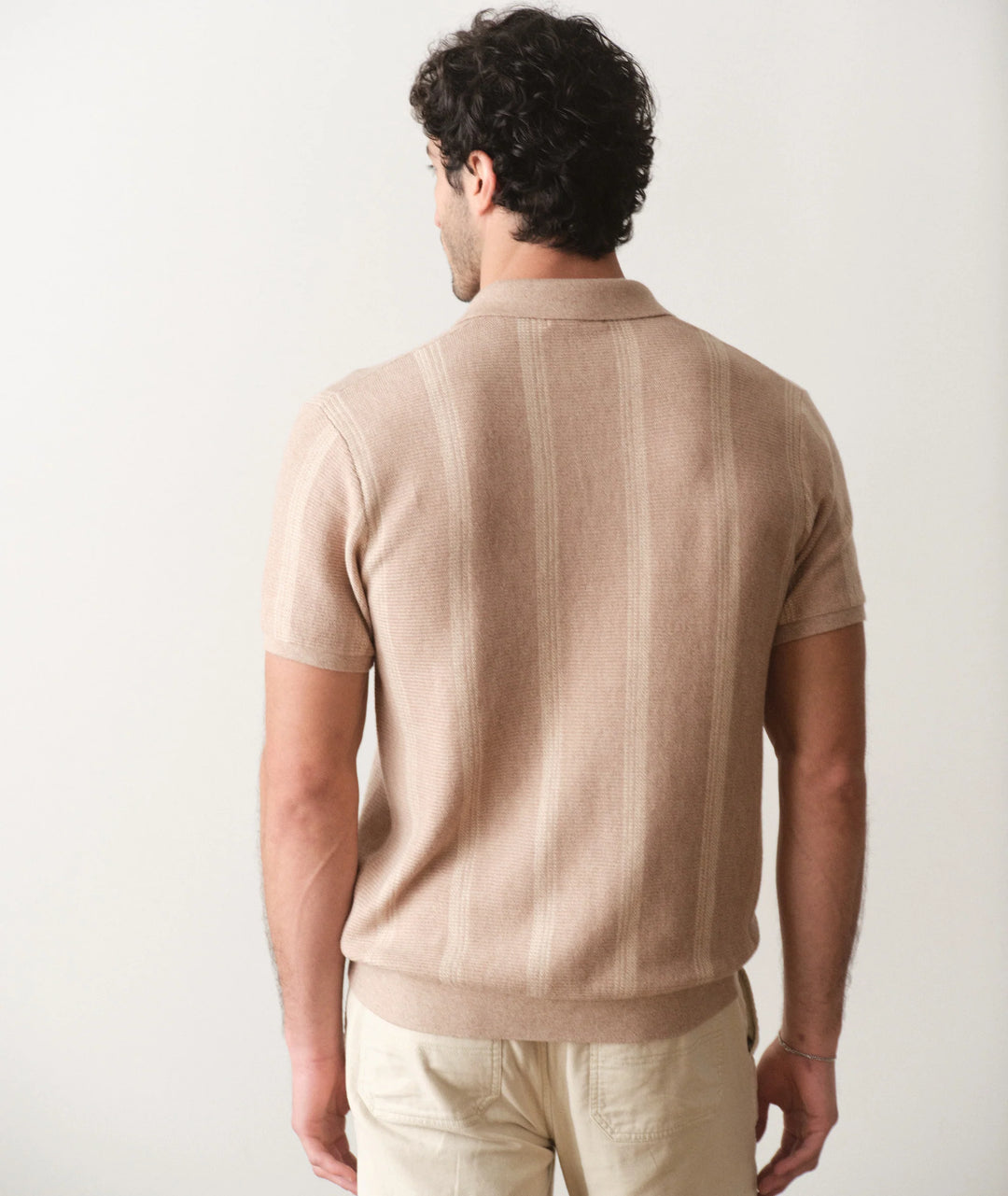 Liam Sweater Polo Driftwood Stripe