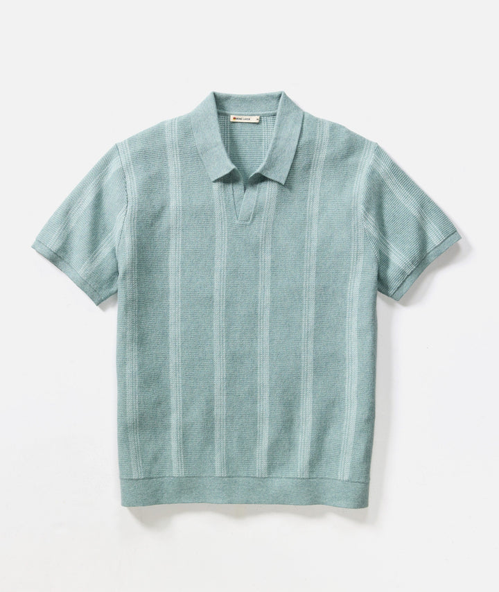 Liam Sweater Polo Topaz Stripe