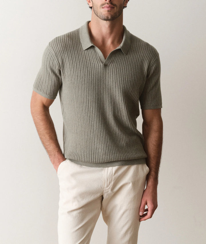 Liam Sweater Polo Vetiver