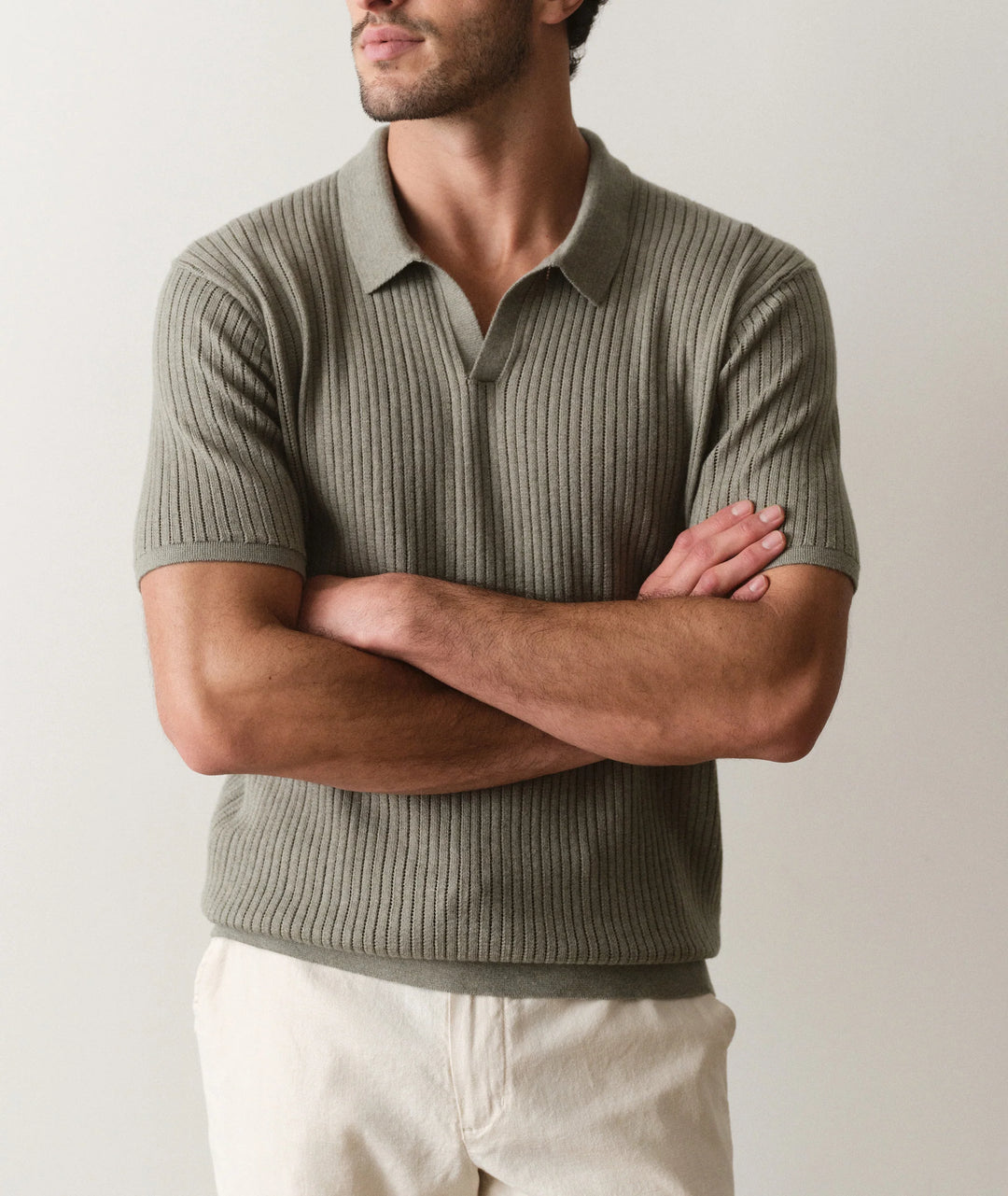 Liam Sweater Polo Vetiver