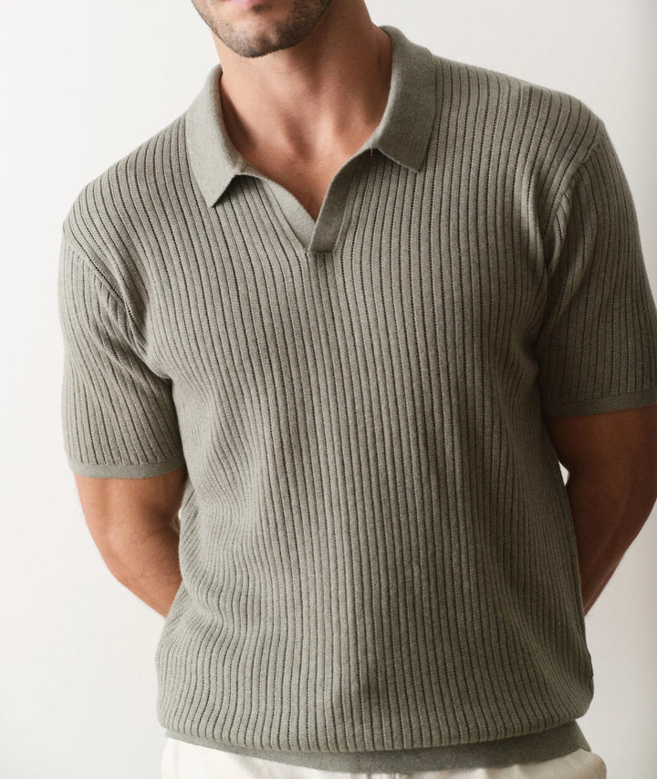 Liam Sweater Polo Vetiver