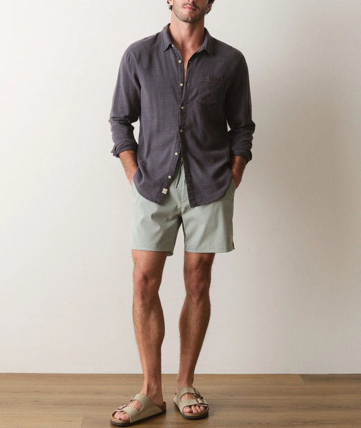 Lined Sport & Swim Short 6" Iceberg Stripe