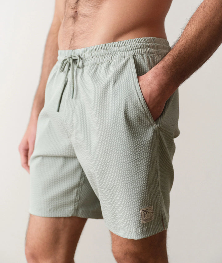 Lined Sport & Swim Short 6" Iceberg Stripe