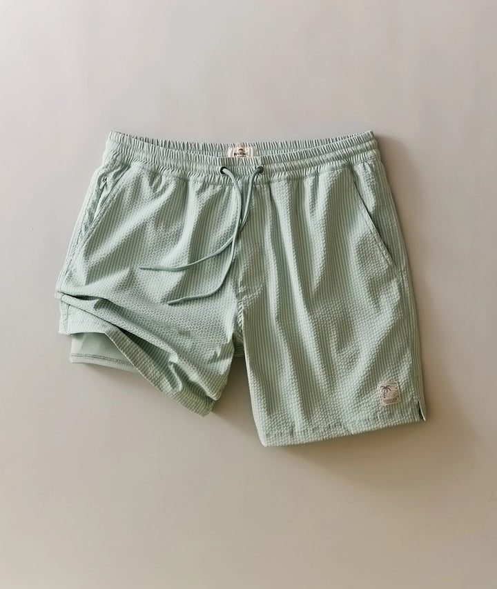 Lined Sport & Swim Short 6" Iceberg Stripe