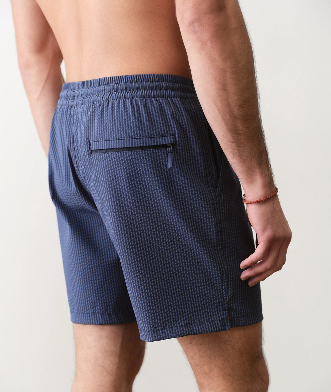 Lined Sport & Swim Short 6" Navy/Blue Stripe