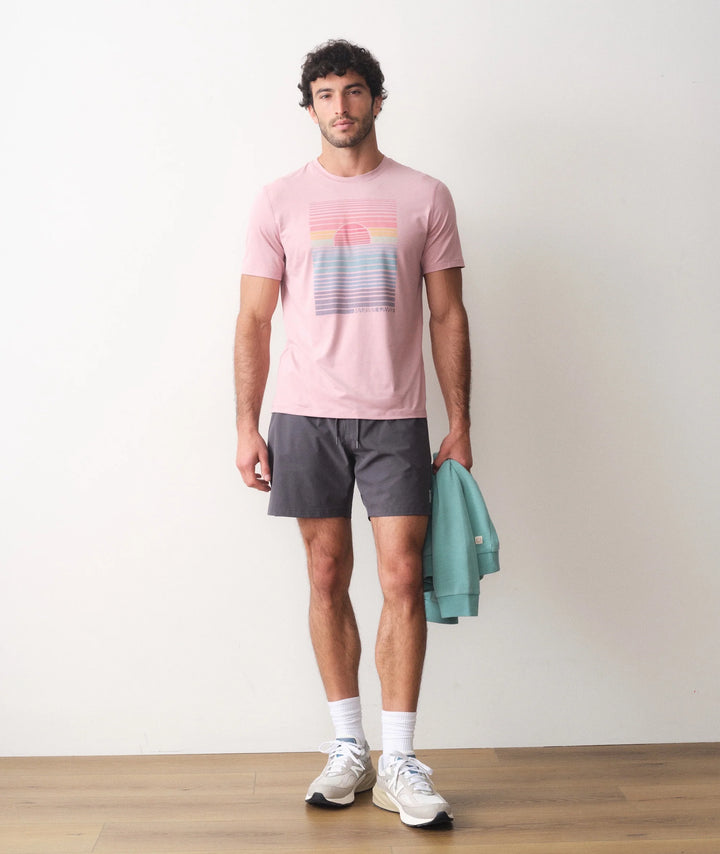 Recycled Sport Graphic Tee Lilas