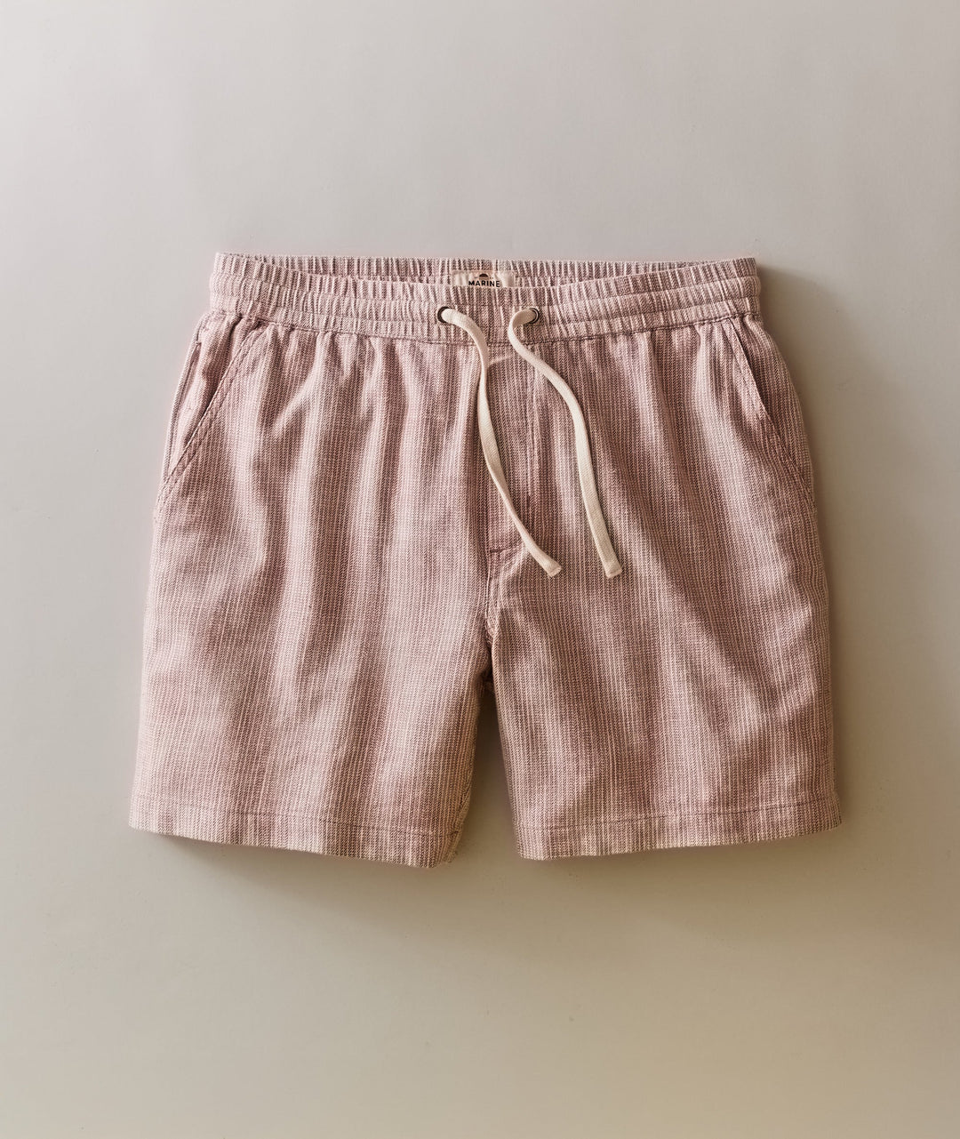 Saturday Beach Short 6" Withered Rose Stripe