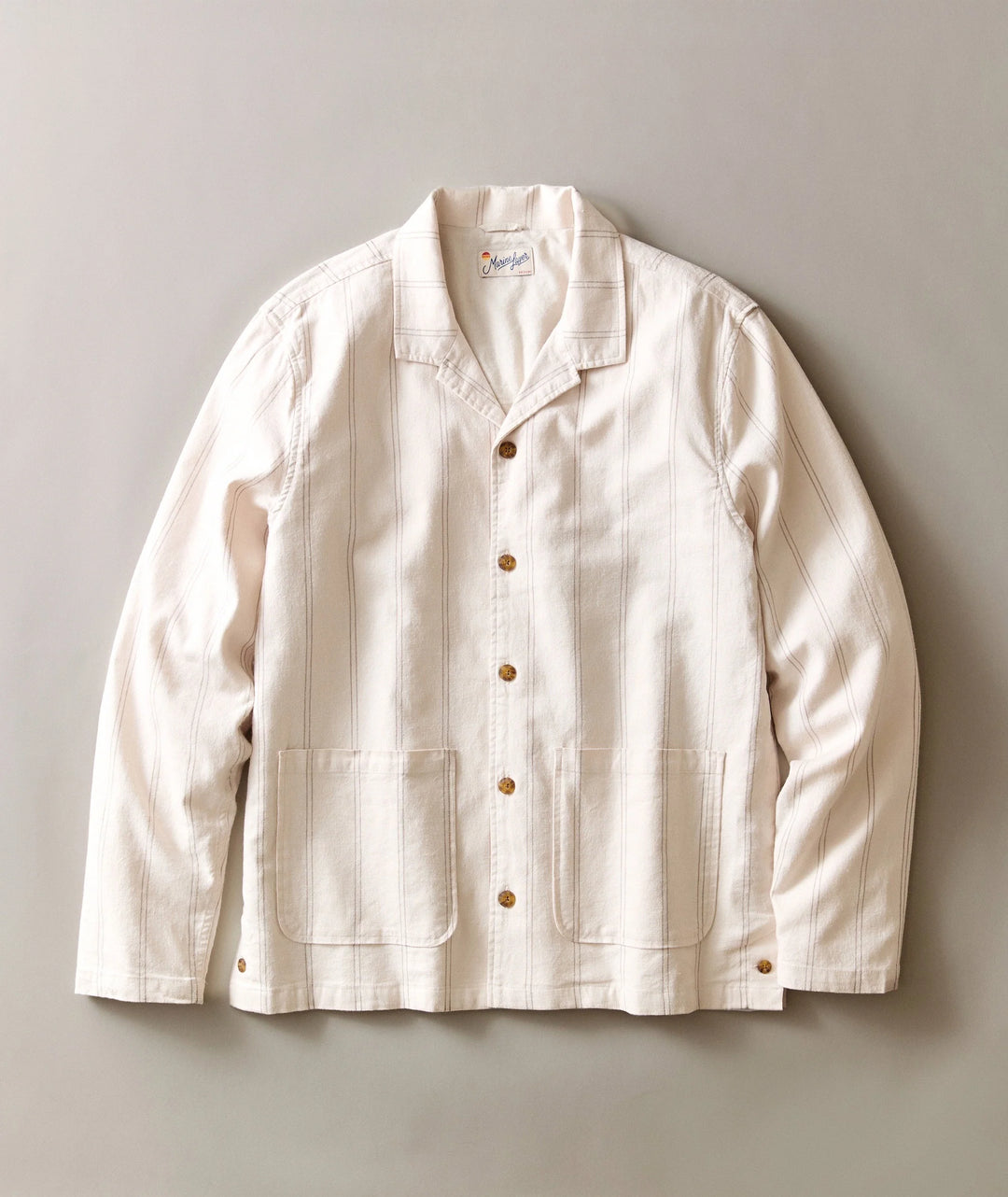 Sergio Hemp Overshirt Natural/Brown