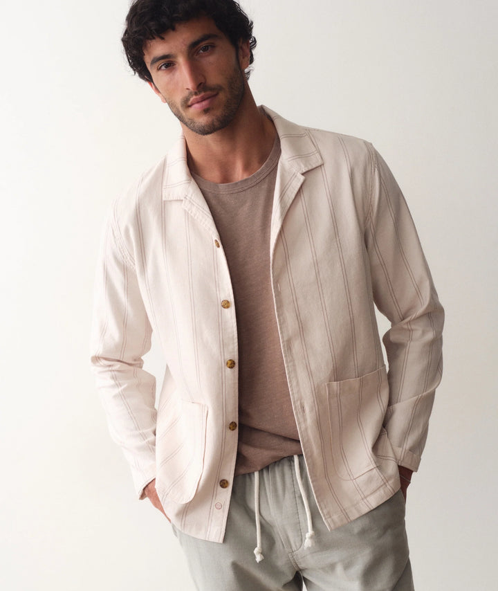 Sergio Hemp Overshirt Natural/Brown