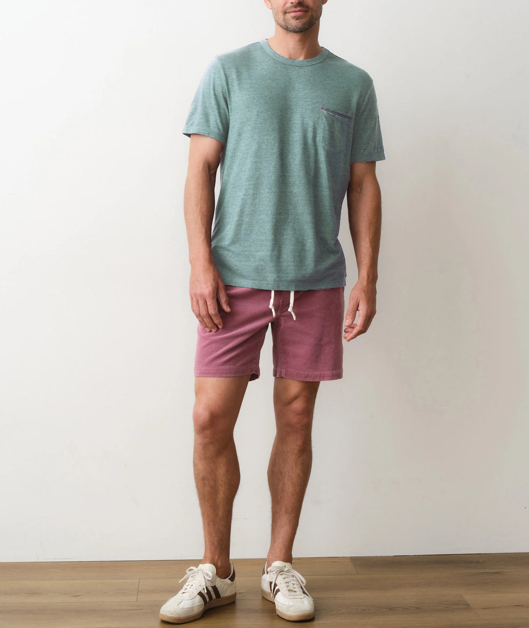 Signature Embroidered Pocket Tee Deep Sea