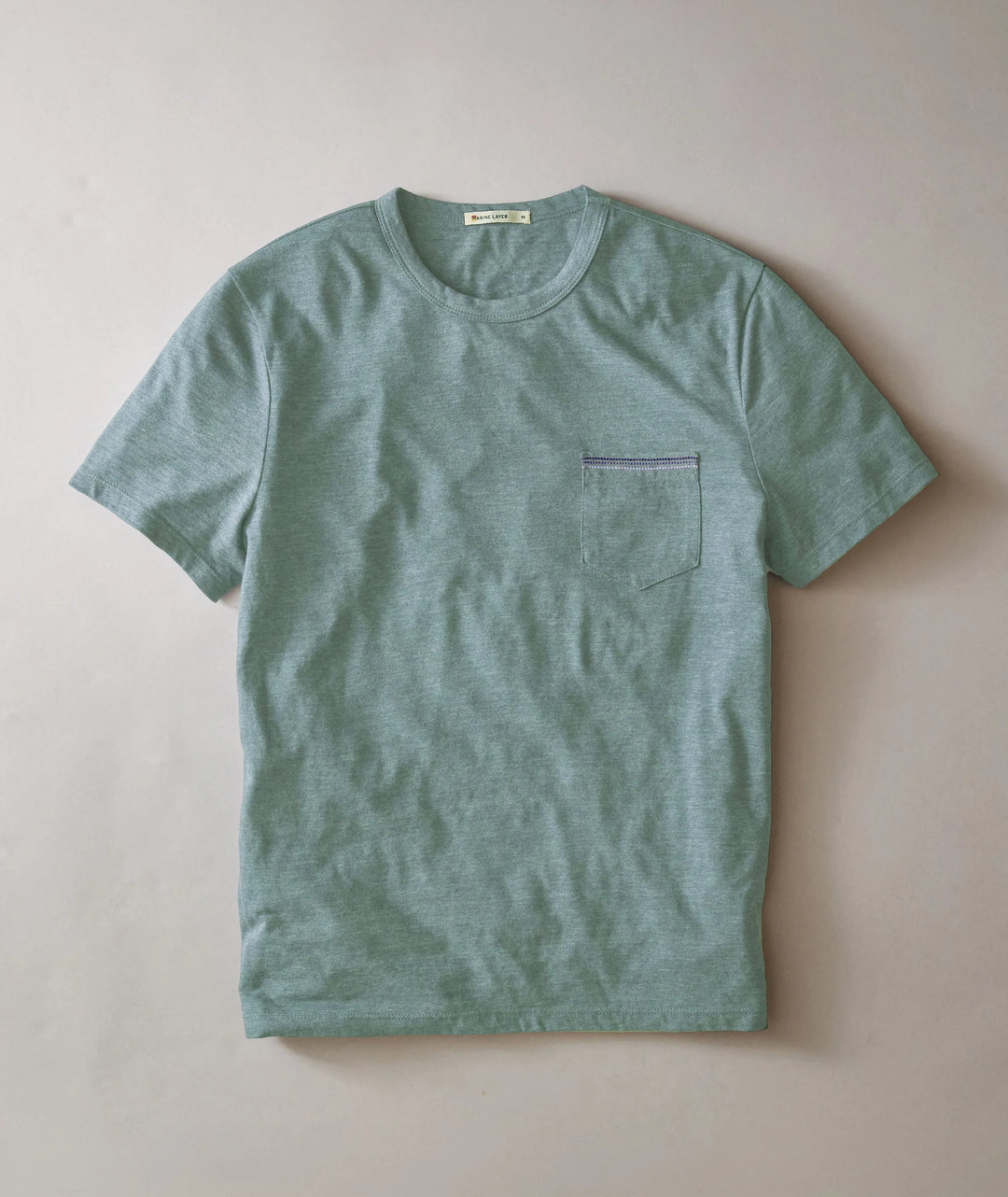 Signature Embroidered Pocket Tee Deep Sea